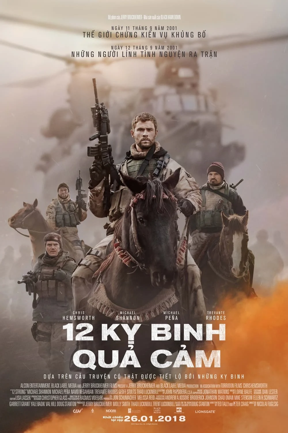 Poster phim 12 Kỵ Binh Quả Cảm