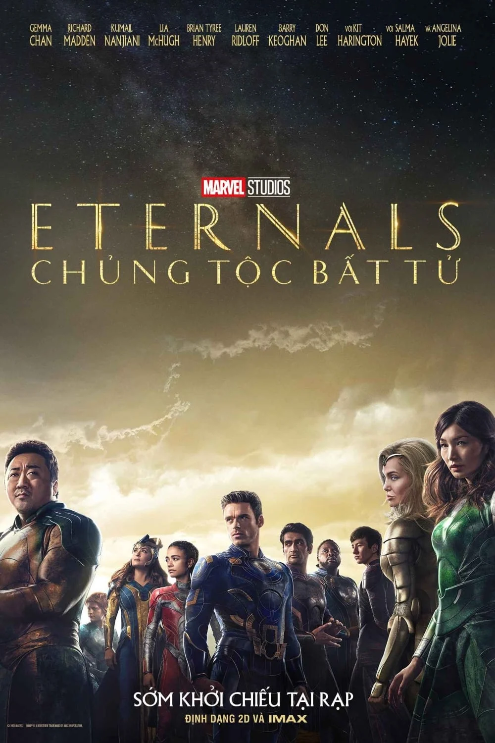 Poster phim Eternals: Chủng Tộc Bất Tử