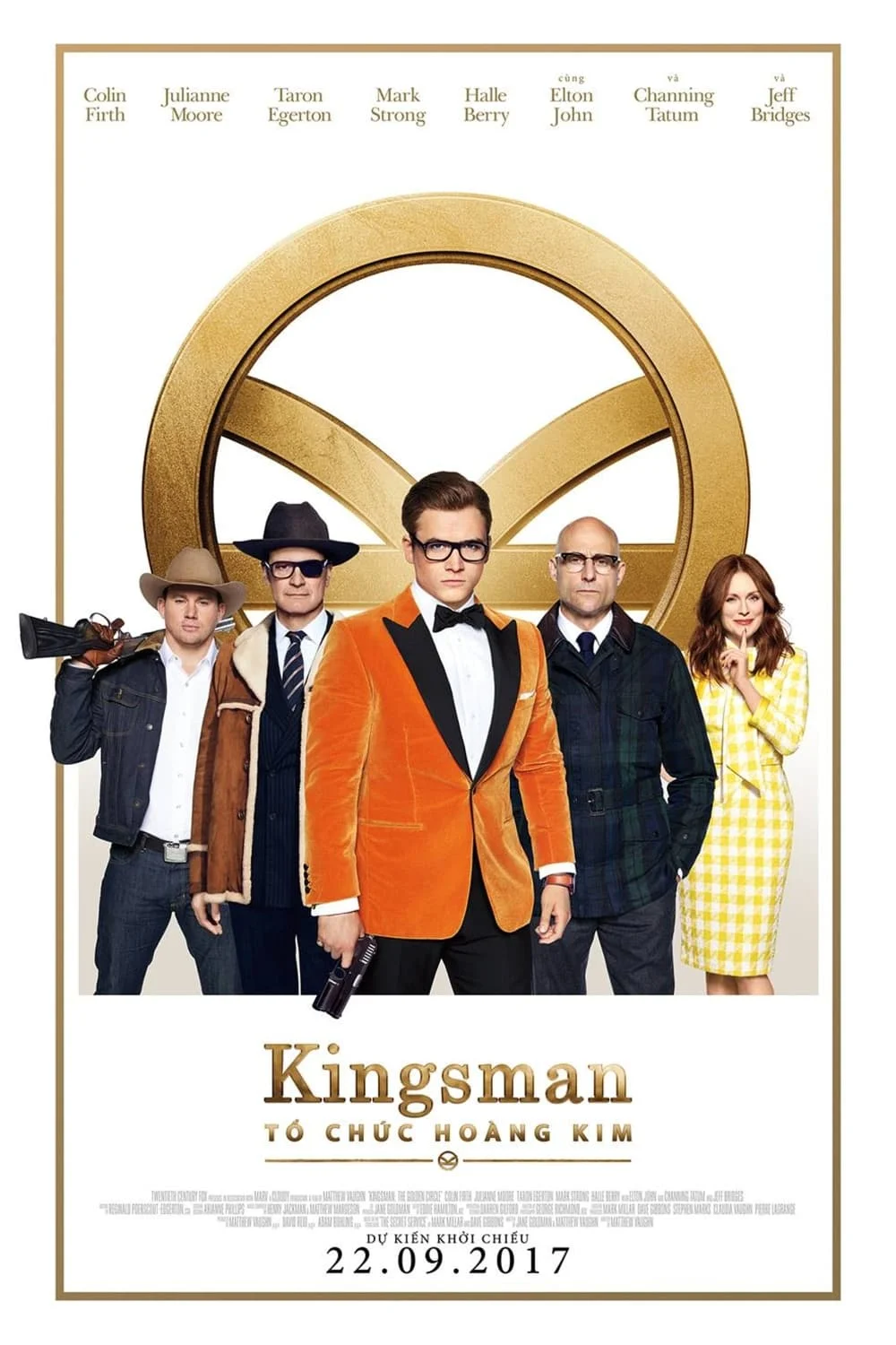 Poster phim Kingsman: Tổ Chức Hoàng Kim