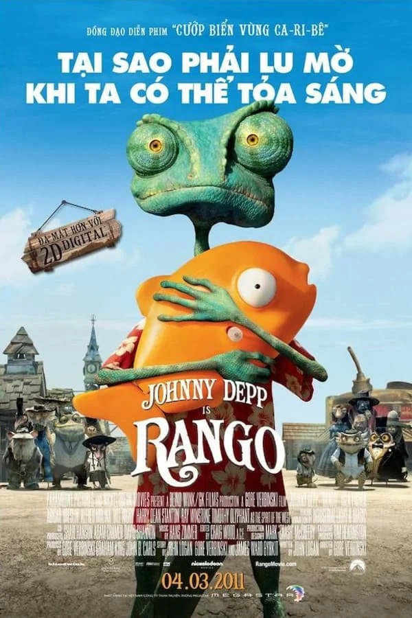 Poster phim Rango: Tắc Kè Nhát Gan